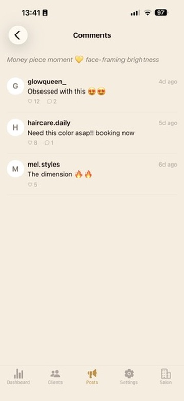 Reading post comments